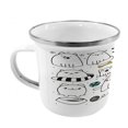 thumbnail image 2 of Cartoon Steel Camping Mug, Hand Drawn Sketchy Funny Cats with Toys and Colored Shapes for Nursery Kids Art, Printed Thermal Cup for Camping and Outdoor Activities, by Ambesonne, 2 of 2