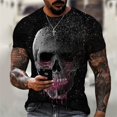 thumbnail image 1 of Camiseta Vintage 3D para hombre, Top holgado de manga corta con cuello redondo, informal y clásico, de gran tamaño, de verano, 1 of 4