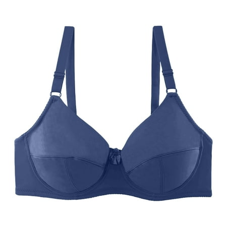 

CAICJ98 Lingerie for Women Womens Fashion Bra Breathable Sweat Absorbing Anti Light Adjustment Underwear Workout for Women (Blue 46/105D)