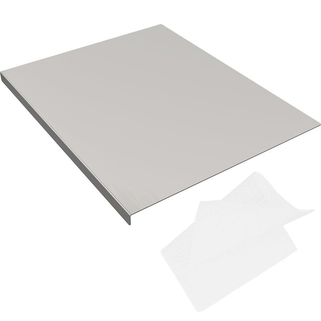 1Pc Cutting Board Stainless Steel for Baking Pastry Board with Rectangular Shape Kitchen Utensil