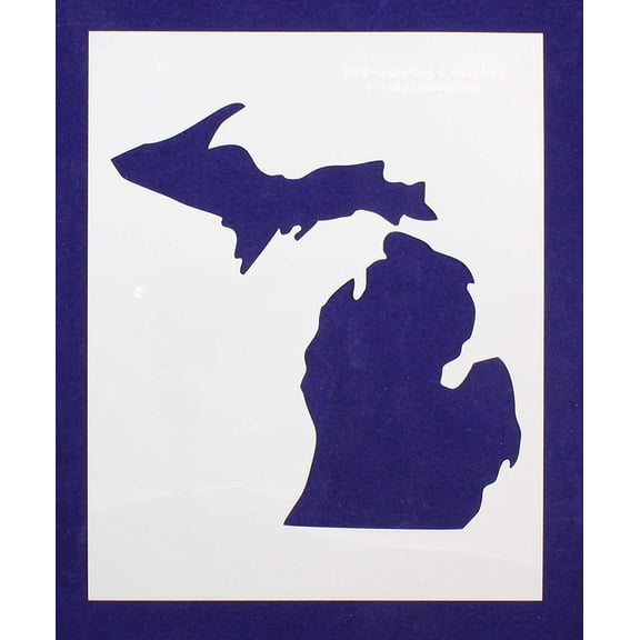State of Michigan 8x10 Stencil 14 Mil Mylar - Painting /Crafts/ Templates
