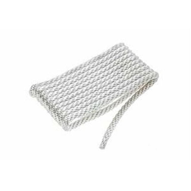 117377 0.37 in. x 15 ft. Solid Braided Multi-Filament Polypropylene Anchor Line, White