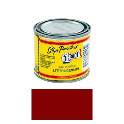 1/4 Pint 1 Shot MAROON Paint Lettering Enamel Pinstriping & Graphic Art