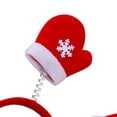 thumbnail image 4 of Toystoory Guante de astas de Navidad banda para el cabello Universal rojo de dibujos animados primavera diadema disfraz sombreros aro fiesta Kits de decoración para fiestas Guante, 4 of 6