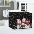 thumbnail image 4 of SEANATIVE Christmas Cover for Sewing Machine Large Sewing Machine Cover Protective Dust Cover with Pockets for Most Standard Sewing Machines, Xmas Snowman Family, 4 of 7