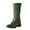 Green, variant on PEASKJP Women's Heeled Mid-Calf Boots Mid Calf Chunky Heels Patent Leather Boots,Green 42