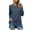 Blue, variant on Womens Long Sleeve Shirts Striped Color Block Crewneck Split Casual Loose Fall Tunic Tops to Wear with Leggings