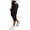 Black-capris for women, variant on YanHoo Capris for Women Elastic Waist Loose Capri Joggers Casual Workout Cargo Trousers with Pockets
