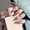 thumbnail image 3 of Girls Full Cover False Nails Removable Manicure Tools Fake Nails Coffin Love, 3 of 3