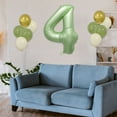 thumbnail image 3 of Number Balloons Set 1-9 - Large Foil Balloons & Assorted Party Balloons for Baby's Birthday Decorations, Helium Ready, Includes Ribbon & Straw, 0-9 Digits for Custom Numbers, 3 of 3