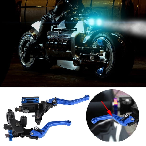 Palancas de cilindro maestro de embrague, 1 par, 7/8" (22 mm), palancas de cilindro maestro de motocicleta universales, palancas de cilindro maestro universales, rendimiento confiable