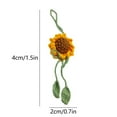 thumbnail image 3 of Dvkptbk Woolen Doll Car Pendant Sunflower Ornament, 3 of 6