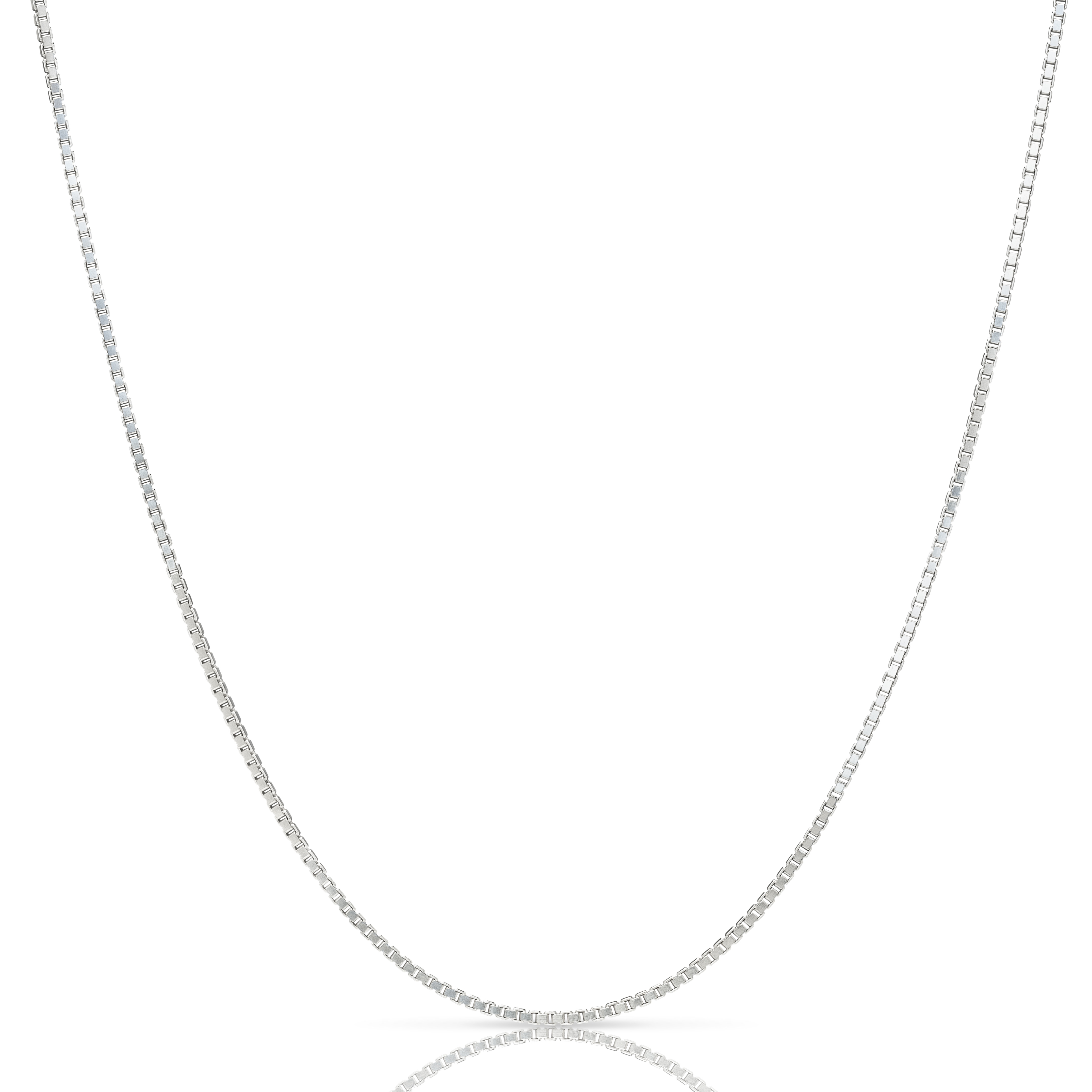 Sterling Silver Box Chain Necklace 1MM-3MM, Solid 925 Italy, 16-24 inch, Next Level Jewelry