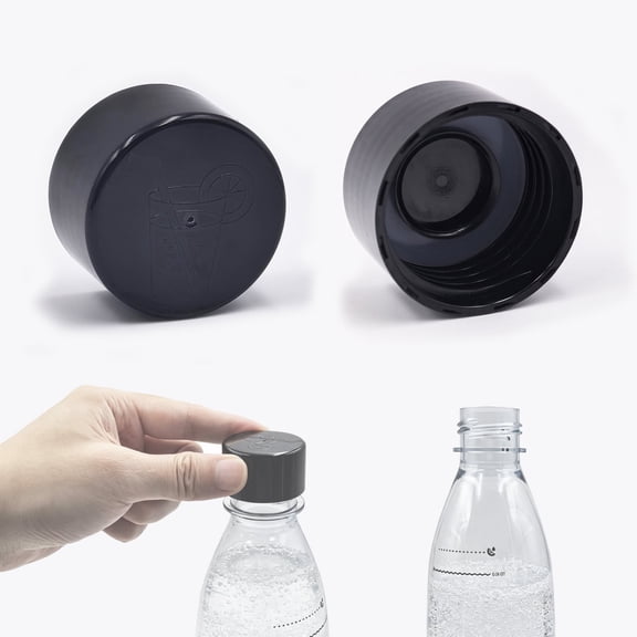 2-Pack, Sparkling Water Bottle Cap, Soda Machine Bottle Caps, Carbonating Bottles Lid