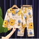 thumbnail image 1 of 2022 Mickey Mouse Girls Winnie The Pooh pijamas de seda de hielo verano ropa de manga larga para niños ropa de dormir conjuntos de pijamas para niños 12 115-125CM zhangmengya CONDUJO, 1 of 2