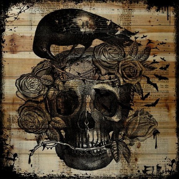 Marmont Hill "To Die For" by Vicki Butler Painting Print on Natural Pine Wood