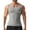 Gray, variant on Men Compression Shirts Shapewear Vest Body Shaper Abs Abdomen Slim Tank Elastic Top Undershirt for Men