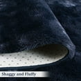 thumbnail image 4 of Haperlare 10'x13' Fluffy Area Rugs for Living Room Plush and Thick Shag Rug Non-Slip Carpet for Bedroom, Fuzzy Shaggy Rugs for Kids Nursery Dorm, Navy Blue, 4 of 7