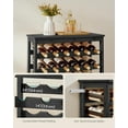 thumbnail image 5 of YYEAN 42-Bottle Wine Rack Free Standing Floor, 7-Tier Display Wine Storage Shelves with Table Top, Bamboo Wobble-Free Bottle Holder for Kitchen Bar Dining Room Living Room-Ink Black, 5 of 8