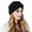 Black, variant on Stylish -Tied Turban Bonnet Headwrap for Women - Fashionable Baseball Cap Alternative Hair Accessory