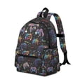 thumbnail image 2 of Colorful Game Controller Pattern Backpack for School,Schoolbag with Adjustable Shoulder Straps & Padded Back,13.4"x11"x4.7", 2 of 6