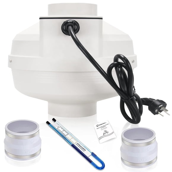 Kit de instalación de ventilador de radón MIDCVFRUN con ventilador de 4 pulgadas