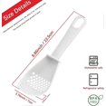 thumbnail image 2 of KAIYANG Cuchara de cocina 6 en 1, resistente al calor, colador, rallador, cuchara de cocina (roja), 2 piezas, color blanco, 2 of 5