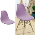 thumbnail image 4 of Armless Shell Chair Seat Cover Chair Cover Dining Room Slipcover Comfortable Side Chair Covers - dark gray, 4 of 7