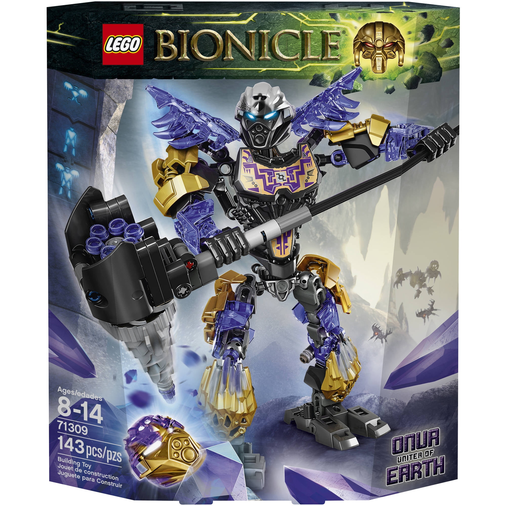 scaring teenager sovende LEGO BIONICLE Onua Uniter of Earth, 71309 - Walmart.com