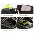 thumbnail image 4 of Bolso de hombro compuesto Nylon duradero con cremallera Mujer Lady Party (Negro), 4 of 9