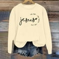 thumbnail image 3 of SIYUDAN Women’S Sweatshirt Sweat Shirts Women Long Sleeve Pullovers for Women Light Yellow Pullover Adult Sweatshirt Womens Winter Clothes Sweatshirt Women Trendy, 3 of 4