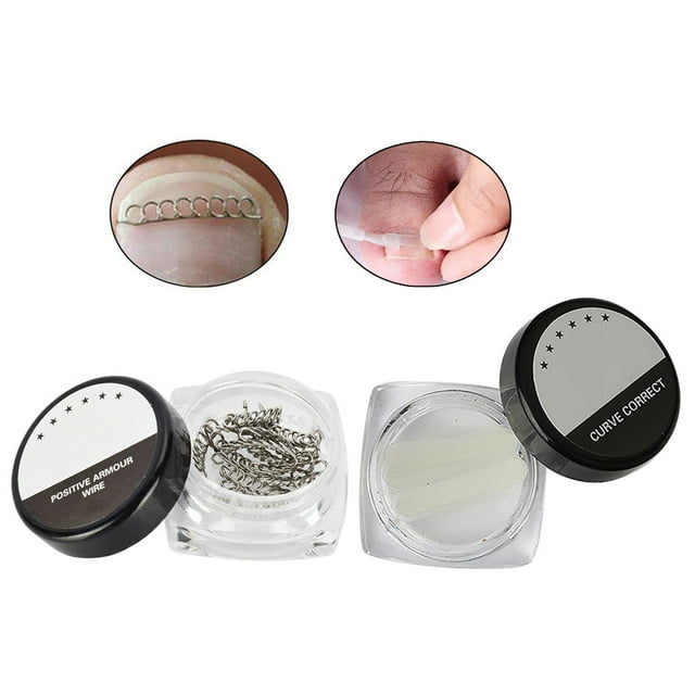 2 Bouteilles Correction des Ongles Incarnés Correction de Courbe Correction des Ongles Autocollant et Fil