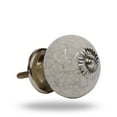 thumbnail image 4 of Set of six Crackle chrome ceramic knobs by Trinca-Ferro, 4 of 7