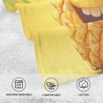 thumbnail image 4 of 2 Pcs Absorbent Face Towel Bath Hand Towels Soft Breathable Cotton Towel Set for Bathroom Kitchen Hotel Spa Decor Yellow Pineapple, 4 of 8