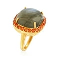thumbnail image 3 of Ross-Simons Labradorite and 1.00 ct. t.w. Citrine Ring in 18kt Gold Over Sterling, Women's, Adult, 3 of 5
