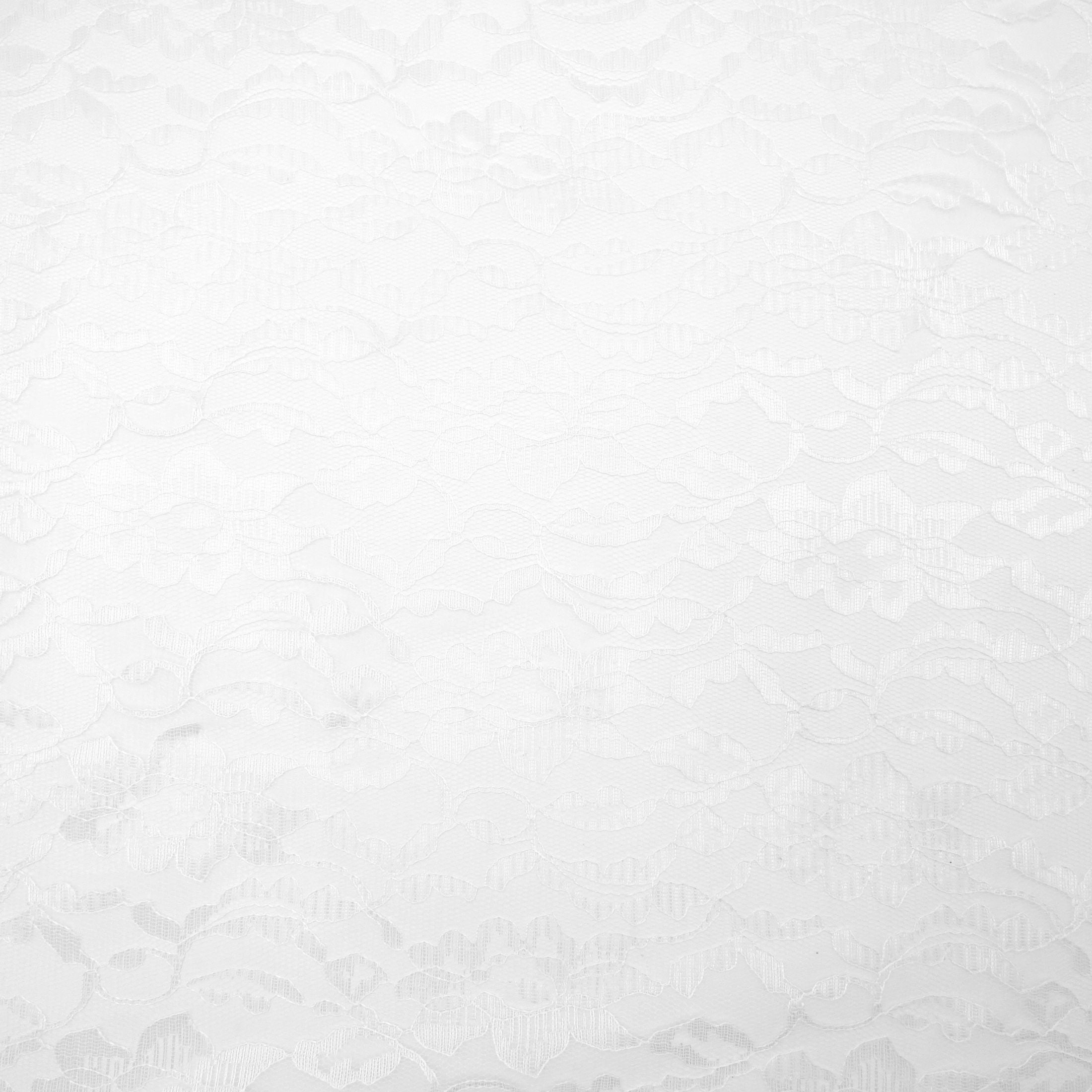Shason Textile 60" x 1.5 Yards Carnation Lace for Special Occasion, White