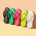 thumbnail image 5 of ibiyuan Flip Flops for Women Beach Thong Sandals Non- Woven Sole Womens House Slippers Comfortable Orthofeet Shoes for Women, 5 of 8