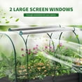 thumbnail image 2 of Slsy Portable Greenhouse Cover w/Raised Garden Bed, Easy Set-up 71"x35.4"x45.2" Metal Planter Bottomless Box w/ 2 Roll-up Windows Mini Greenhouse for Protecting Plant from Cold Frost Birds & Insects, 2 of 9