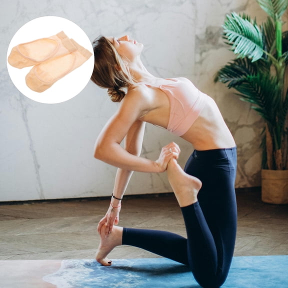 Soimiss 1 Pair Open Back Yoga Socks for Women in Summer Season Style