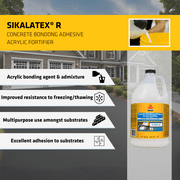Sika 1 gal Concrete Bond Adhesive Glue, White
