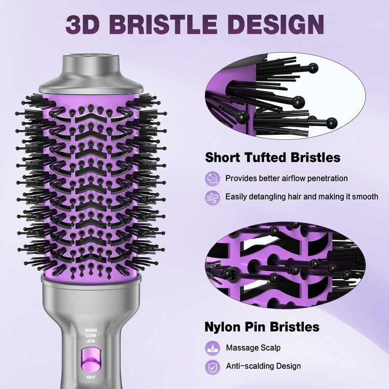 NEXPURE 4 in 1 Hair Dryer Brush with Negative Ion Ceramic