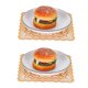 thumbnail image 5 of FDIT 7.9x7.9 Pulgadas De 2 Manteles Individuales De Oro, Alfombrillas De PVC Sin Deslizamiento, Montañas Rusas Lavables Para La Fiesta De Bodas Decoración De La Cocina Del Hogar, 5 of 7