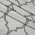 thumbnail image 2 of Quatrefoil Jaquard Look Curtains(54 X 84-inches Long Set of 2) Silver, 2 of 3