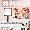 thumbnail image 6 of RAGUPEL 4Pcs Hand Mirrors with Handle,Square Glass Mirror 5.3"*3"*0.4" Hand Held Mirrors with Handle,Hips Handle Small Mirror,Mix3, 6 of 7