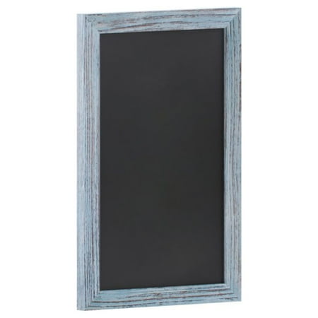 UPC: 0196861030888 | Wall Hanging Magnetic Chalkboard  Pine Wood Frame  Rustic Blue