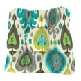 thumbnail image 5 of Jordan Manufacturing 19" x 19" Paso Turquoise Multicolor Ikat Square Tufted Outdoor Wicker Seat Cushion (2 Pack), 5 of 10