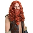 thumbnail image 1 of Ensemble Perruque et Barbe Viking Rouge pour Adulte, 1 of 1