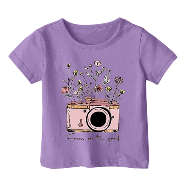 JTieacloth T-Shirt à Manches Courtes pour Garçons, Col Rond Décontracté, Tee-Shirt Graphique pour Enfants, Haut Élastique Confortable pour Usage Quotidien, Tenue Printemps Été, Tailles Décontractées 8-9 Ans
