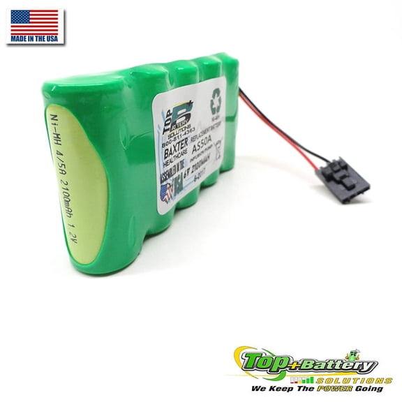 2.1Ah 6v Battery For Baxter Healthcare AS40, AS41A, AS50, AS50A Infusion Pump Qty.1