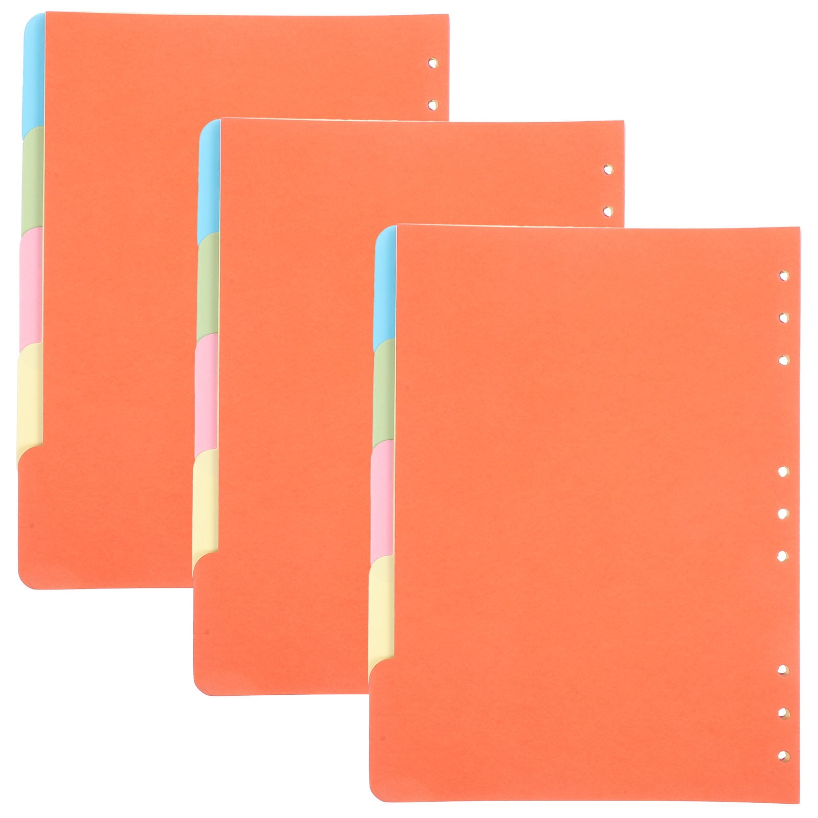 KAKOWELY 15Pcs Binder Dividers B5 Binder Pages Notebook Binder Dividers Colored Binder Dividers,10.24"X7.68"X0.04"
